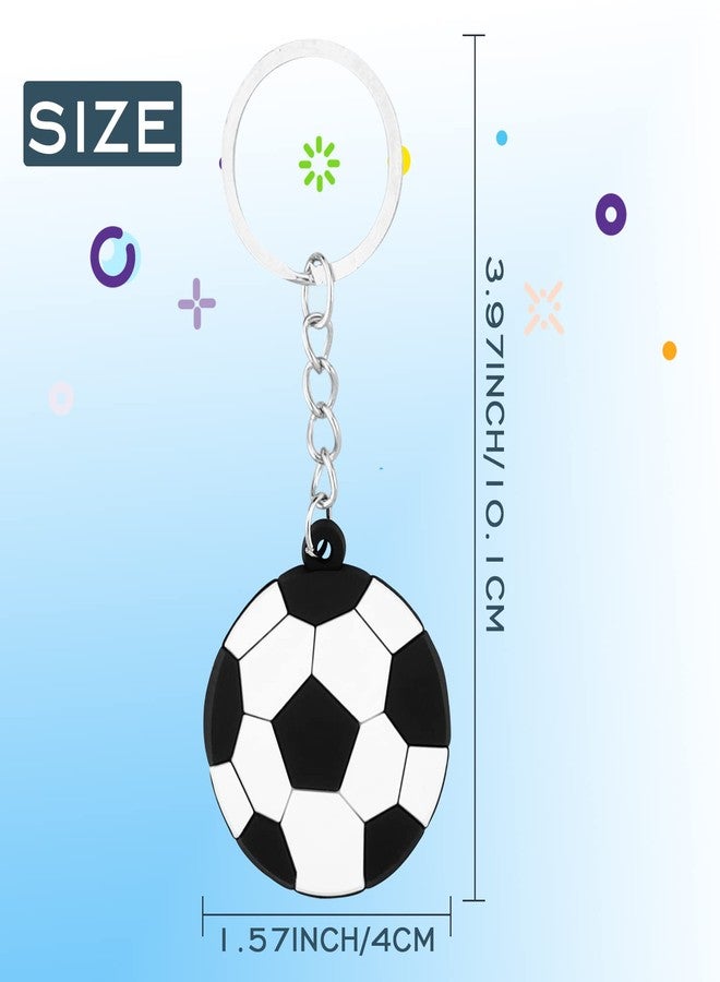 Moncinday 30PCs Soccer Party Favors Soccer Keychains for Boys Kids School Carnival Reward Soccer Themed Birthday Party Goodie Bag Fillers - Image 2