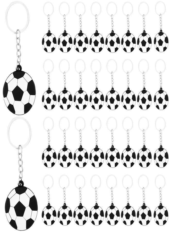 Moncinday 30PCs Soccer Party Favors Soccer Keychains for Boys Kids School Carnival Reward Soccer Themed Birthday Party Goodie Bag Fillers - Image 1