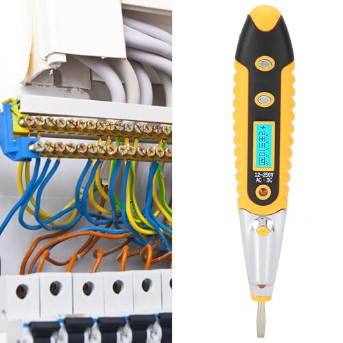 GLUN® Direct Line Tester, AC-DC 120-250V, Screwdriver Circuit, Screwdriver with 3.5mm Plus and Minus (+,-) Pointer - Image 2