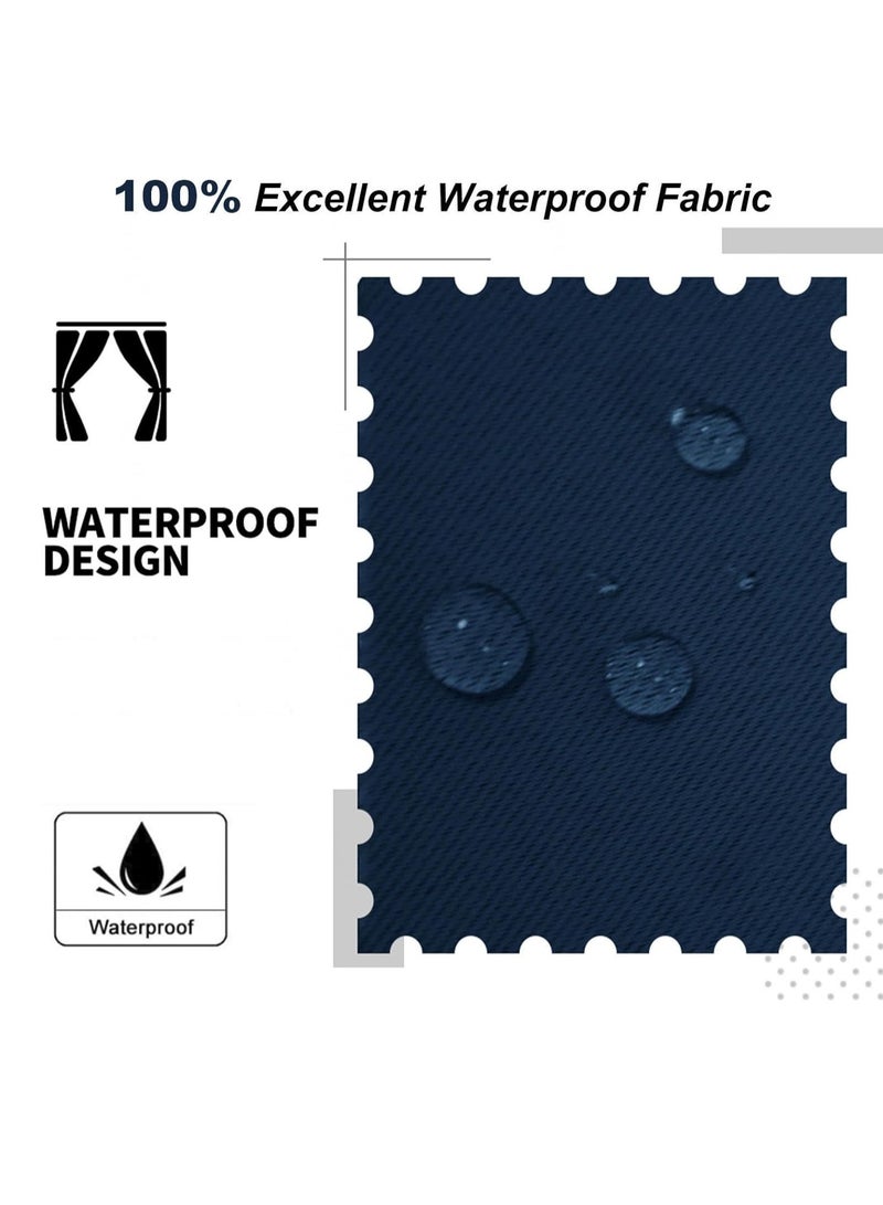 Gerenic Outdoor Curtains Waterproof Blackout Thermal Insulated Gazebo Shade with Grommets Windproof Blackout Curtain for Indoor Privacy Curtain for Bedroom, Pergola, Porch, Patio, Balcony, Garden (1 Panel) - Image 4