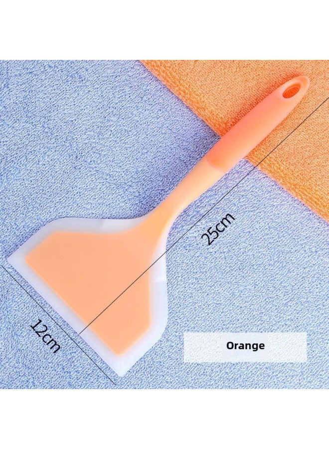 Pancake Silicone Spatula, High Temperature Resistant Non-stick Pan Special Spatula That Does Not Damage The Pot, Baking Spatula, Kitchen Household Cooking Spatula-Specifications:No Specifications-Color:Orange - Image 1