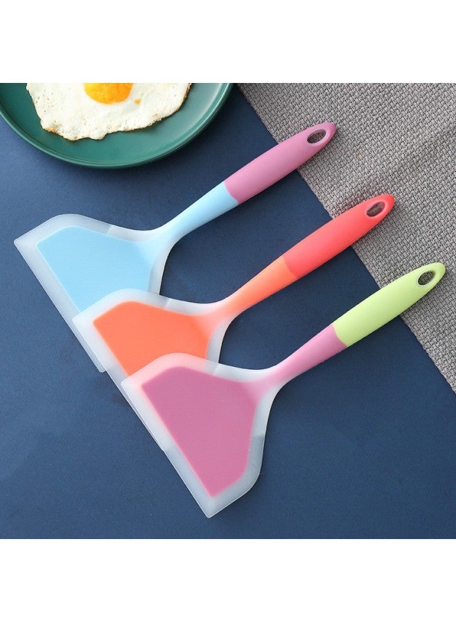 Pancake Silicone Spatula, High Temperature Resistant Non-stick Pan Special Spatula That Does Not Damage The Pot, Baking Spatula, Kitchen Household Cooking Spatula-Specifications:No Specifications-Color:Orange - Image 2