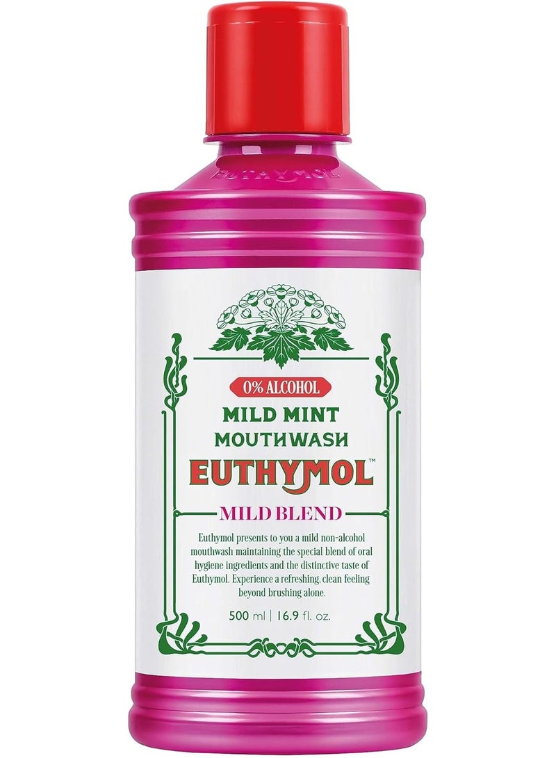 Euthymol Mouthwash Mild Mint 500 ml - Image 1