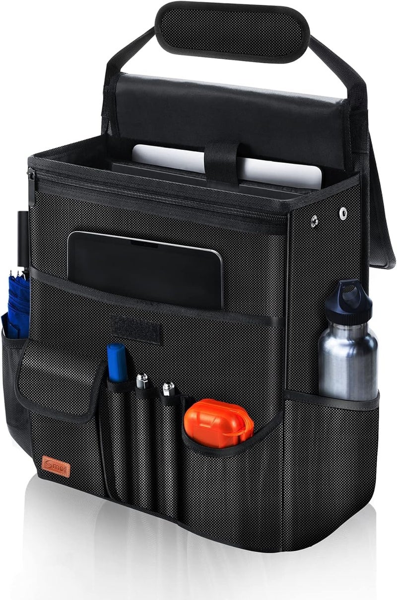 Smof Car Organizer for Front Seat  Hanging Car Seat Storage Organizer for OfficeKidsTruckMultiple Pockets Car Seat Organizer with Separately Pokect for Laptop Cup Holde  Travel Accessories