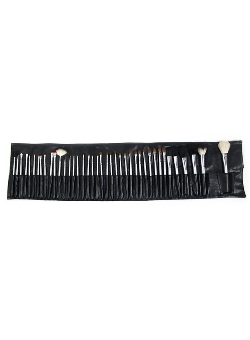 40-Piece Makeup Brush Set With Cosmetic Bag Multicolour - Image 2