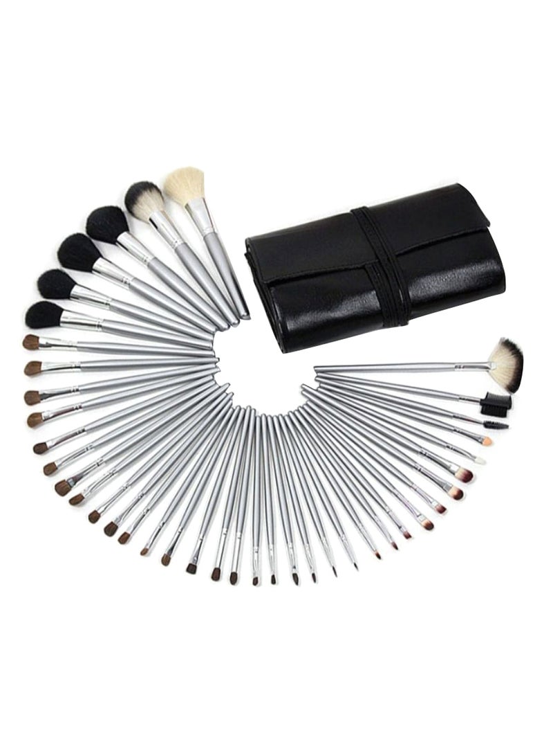 40-Piece Makeup Brush Set With Cosmetic Bag Multicolour - Image 1
