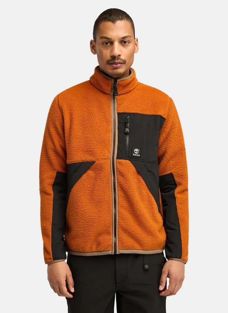 تمبرلاند Men's Sherpa Mix Media Fleece Jacket