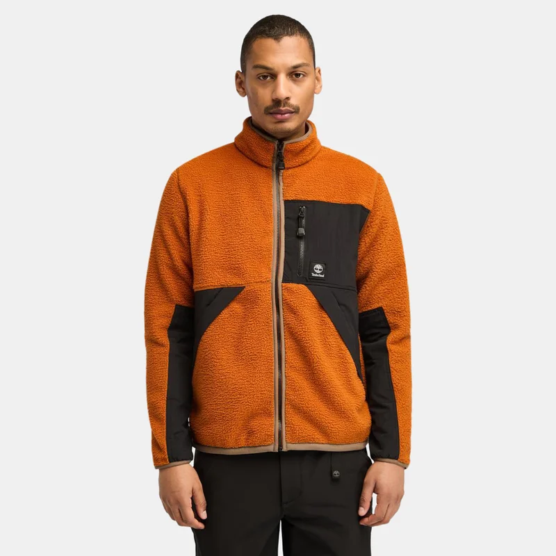 Timberland Men's Sherpa Mix Media Fleece Jacket