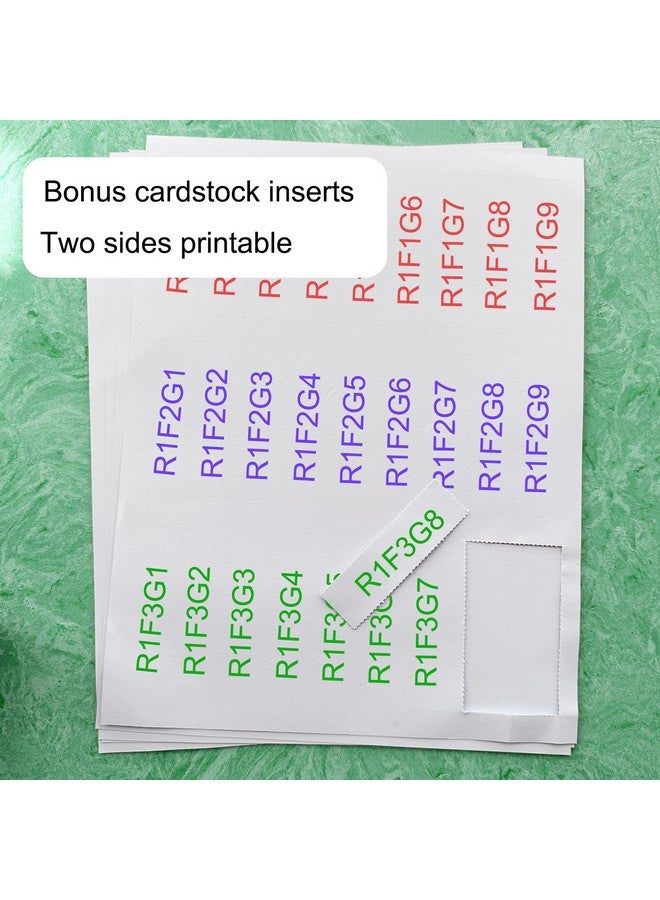 MR-LABEL 30 Pack 1X3 In Magnetic Label Holder With Printable Label Insert & Transparent Plastic Protective Film C Channel Magnet Label For Metal Shelf Cabinet Locker (1X3 In 30 Pack) - Image 3