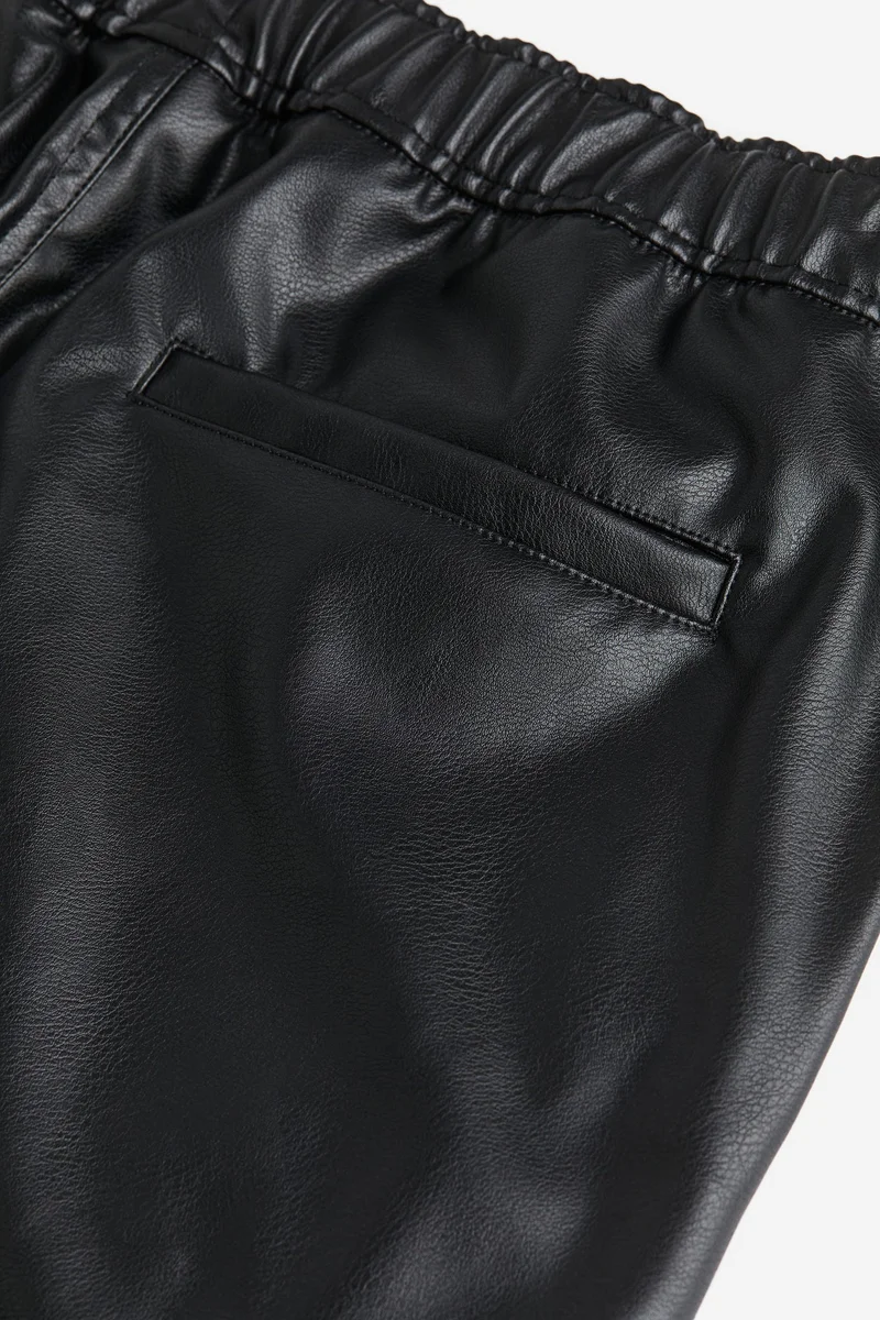 H&M Regular Fit Coated cargo trousers