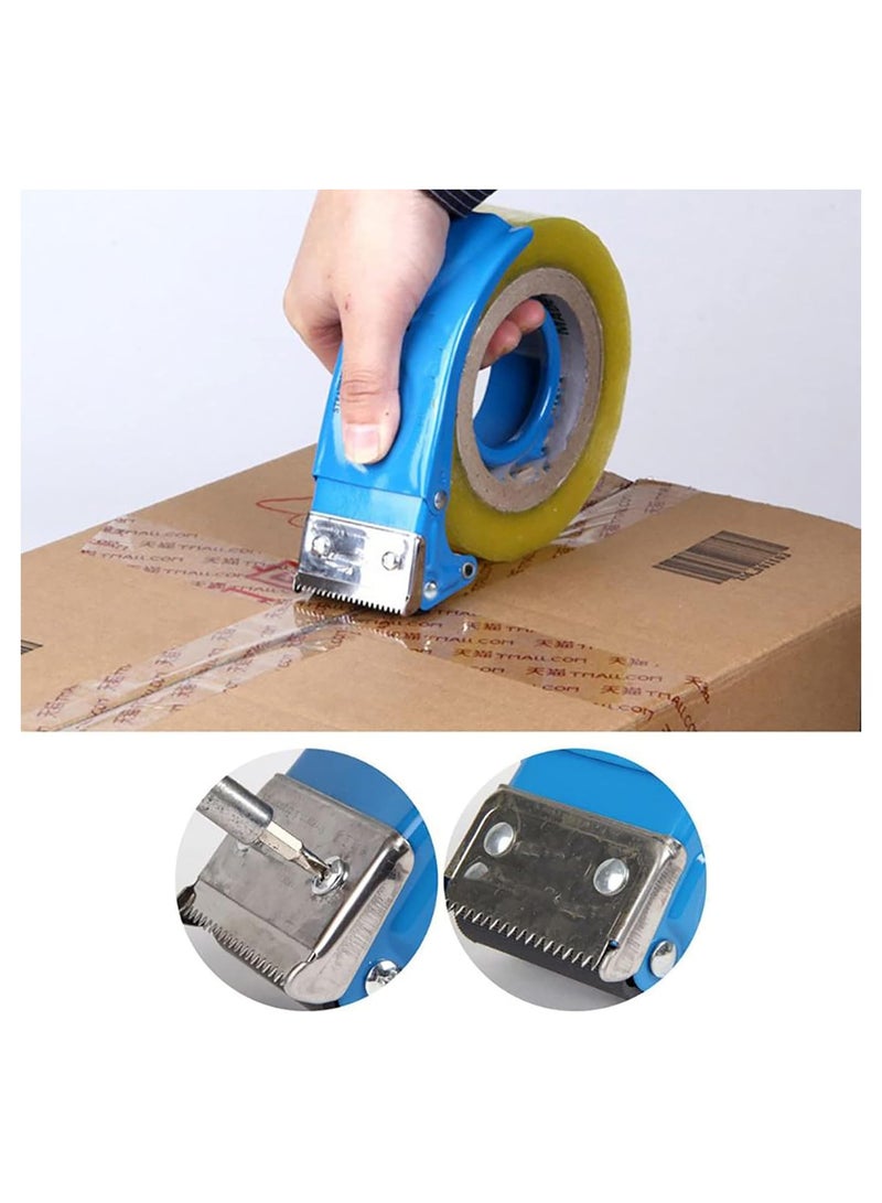 Duravel 2 pcs Tape Dispenser for Packing and Shipping, 2 Inch Tape Dispenser for Packing Packages Lightweight Ergonomic Industrial Heavy Duty Tape Cutter for Couriers - Image 5
