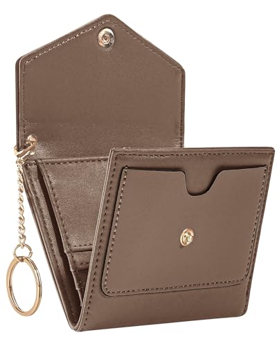 Gostwo Womens Wallet RFID Blocking Small Wallets Woman Credit Card Holder Trifold Ladies Wallets with Coins Zipper Pocket(Chocolate) - Image 1