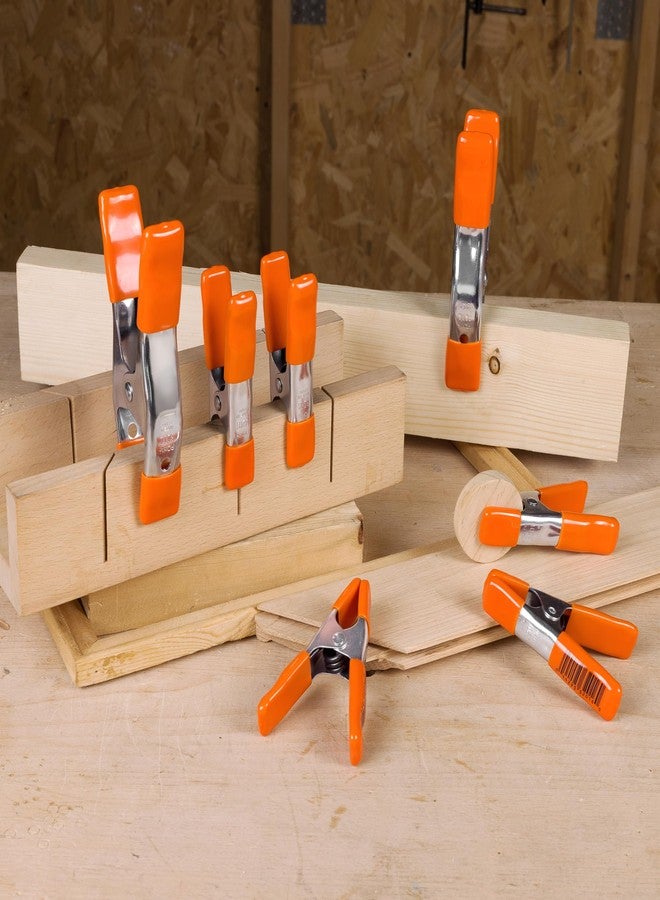 PONY 6-inch, 4-inch Heavy Duty Metal Spring Clamps Set, 2-inch, 1-inch Jaw opening, with Protective Handles and Tips, 10-piece - Image 5