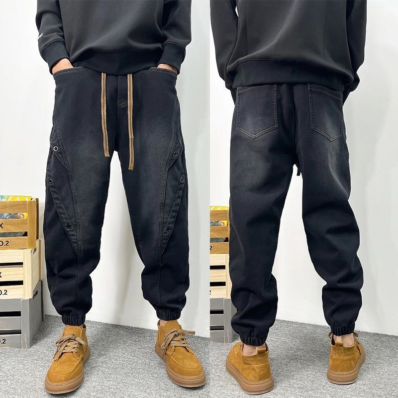 Unisex Classic Denim Jeans Loose Fit Daily Outdoor Wear - Image 1