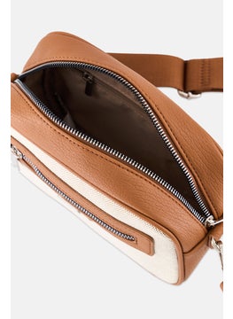 XOXO Women Brand Logo Crossbody Bag, Brown  - Image 3