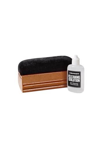 Crosley AC20 Turntable Record Maintenance Kit with Cleaning Solution and Velvet Brush - Image 1