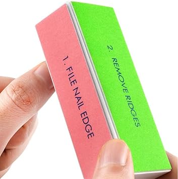 Ericotry 4PCS 4 Way Nail Buffing Block Nail Files Grit Nail File Buffer Sponge Emery Board Nail Art Care Buffing Mini Manicure Sanding Blocks Polishing ToolColor Random - Image 2