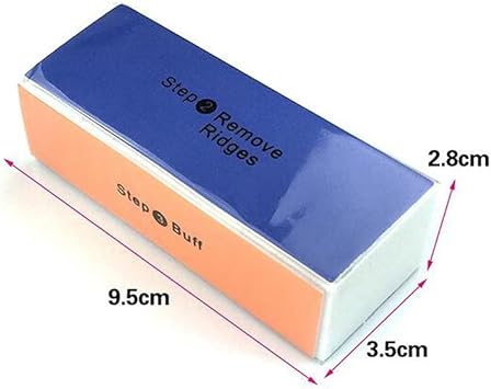 Ericotry 4PCS 4 Way Nail Buffing Block Nail Files Grit Nail File Buffer Sponge Emery Board Nail Art Care Buffing Mini Manicure Sanding Blocks Polishing ToolColor Random - Image 3