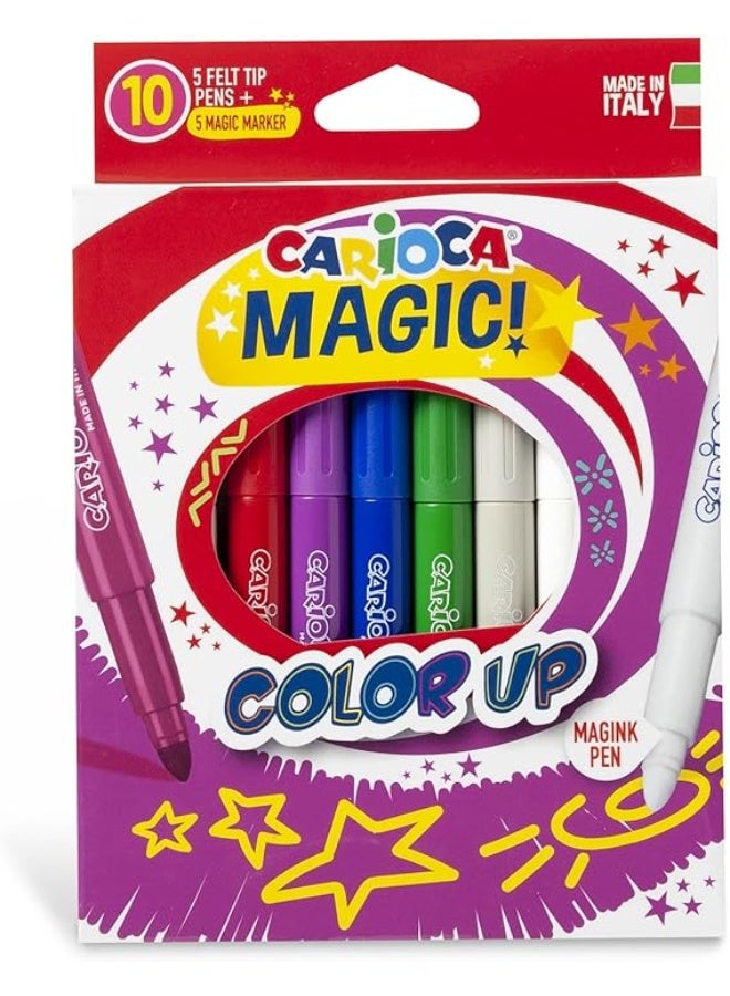 كاريوكا مجموعة أقلام تلوين ماجيك كلر أب من كاريوكا، ١٠ أقلام تلوين - Image 1