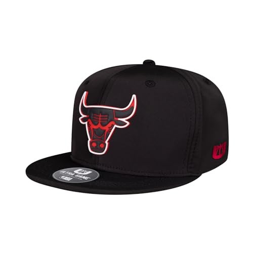 Ultra Game Youth NBA Official Ultimate Snap Back Baseball Cap Hat, Chicago Bulls, Black, One Size - Image 3