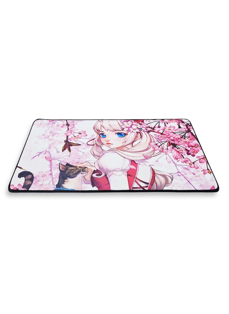 Generic Gaming Mouse Pad , Cute Anime Girl Themed ( 70cmx30cmx3mm ), HD Printing Style Desk Mat, Mouse and Keyboard Pad Extended, Waterproof Fabric Surface Mouse Pads for Desk, Anti-Slip Rubber Base  - Image 2