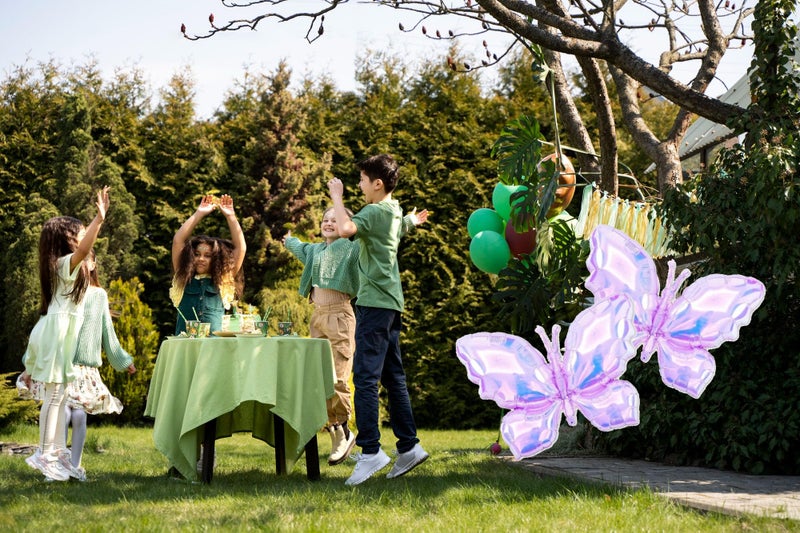 PLAP Birthday Butterfly Party Balloons Party Decorate with Balloon Decorations (Purple) - Image 3