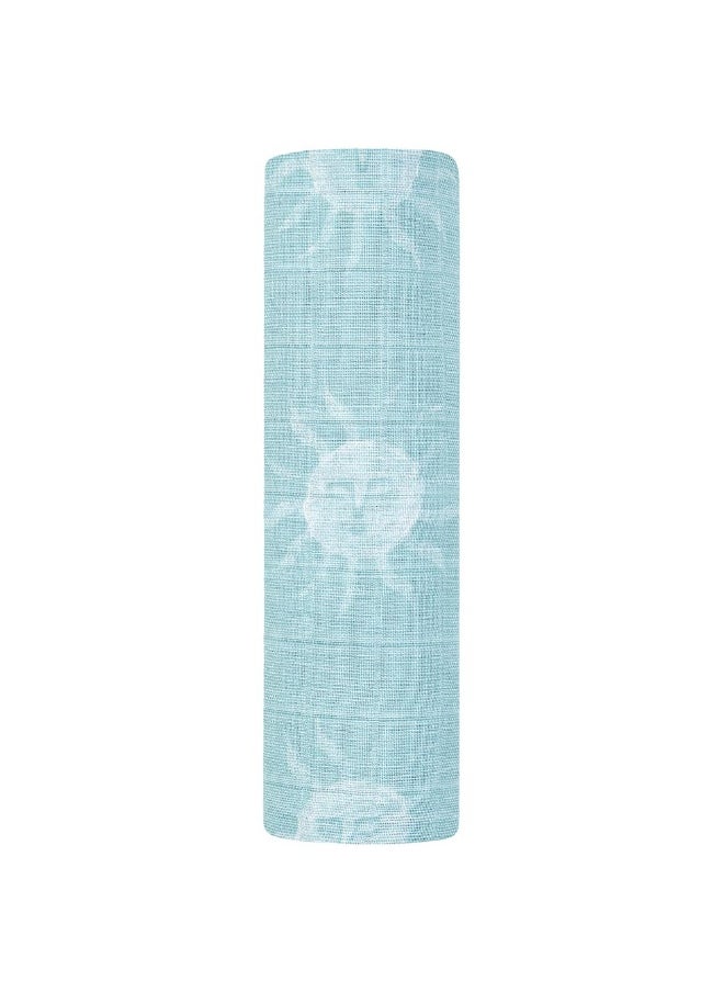 aden + anais Cotton Muslin Large Swaddle  Blue  - Image 3
