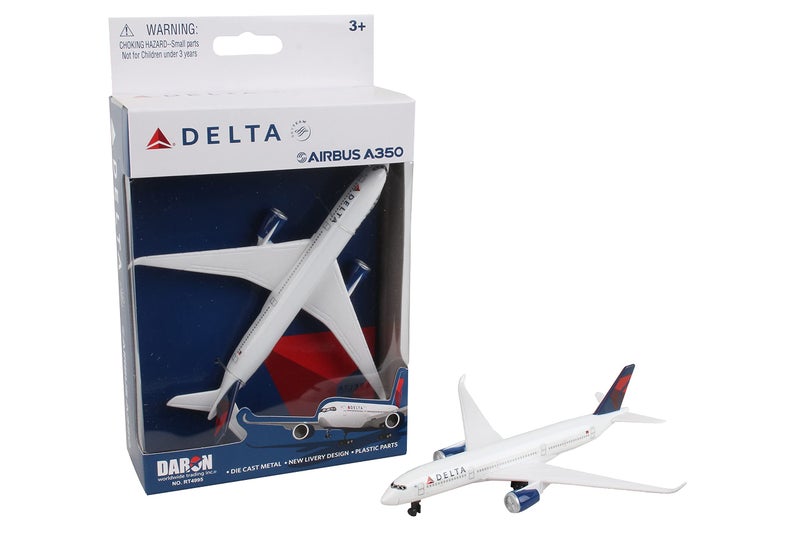 Daron Toy Airplane â€“ Delta Air Lines Airbus A350 â€“ Die-Cast Metal Model Airplane Toy with Plastic Parts for Kids Ages 3+ - Image 1