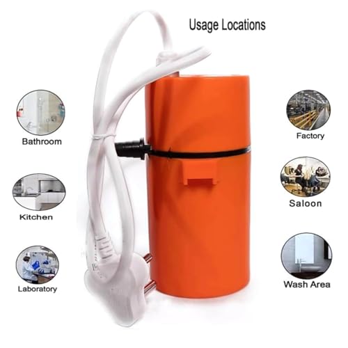 DRUMSTONE (𝐄𝐱𝐥𝐮𝐬𝐢𝐯𝐞 𝟐𝟎 𝐘𝐞𝐚𝐫𝐬 𝐰𝐚𝐫𝐫𝐚𝐧𝐭𝐲) Portable Instant Electric Water Heater – Durable ABS Body, Auto Shut-Off, Copper Coil for Quick Heating in Bathrooms & Kitchens - Image 5