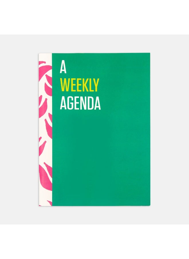 PK Design Contrasting Set Weekly Planner: Green - Image 1