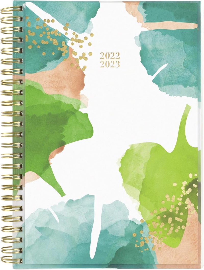Cambridge 2022-2023 Planner, Weekly & Monthly Academic, 5-1/2" x 8-1/2", Small, Customizable, WorkStyle, Oasis, Green (1617-201A) - Image 1