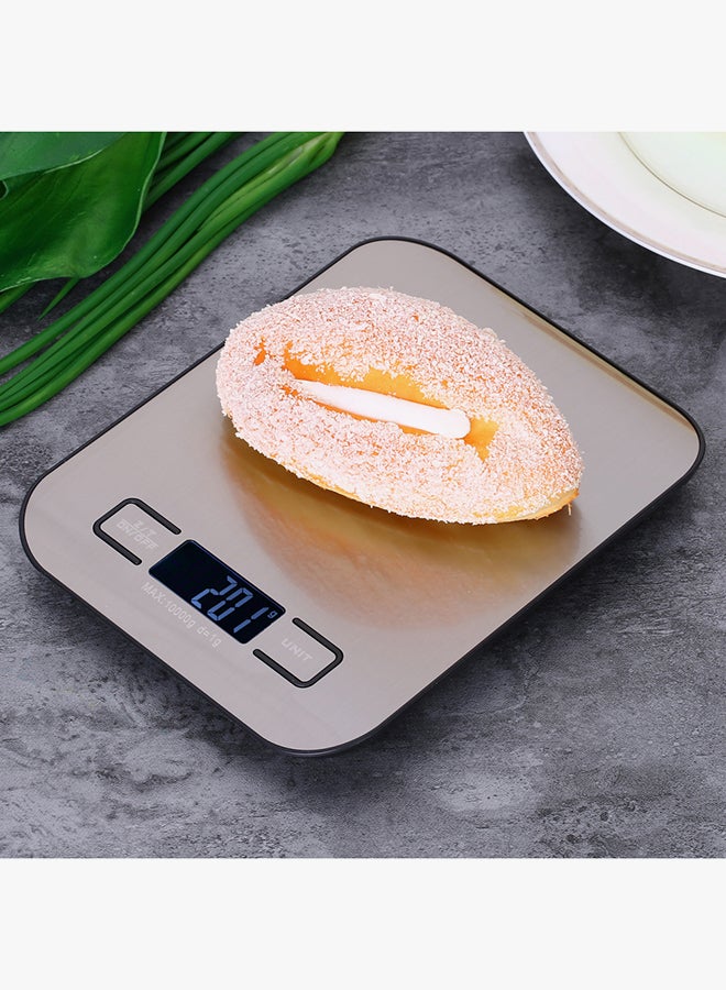 إيفريتش ميزان مطبخ صغير إلكتروني عالي الدقة لوزن الطعام 10كجم/1جم أسود/فضي - Image 3