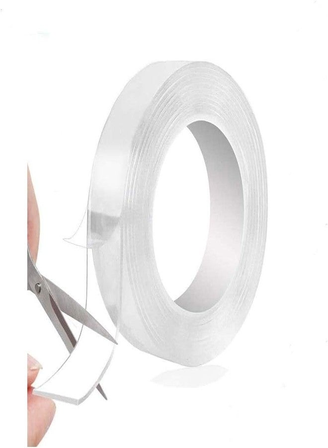 Delzon Single-Sided Natural Hold Extension Tape | Adhesive Tape for Easy Install and Removal Clear Mounting Tape, Adhesive Strips for Picture Hanging, Wall, Poster, Carpet (5 Meter) - Image 1