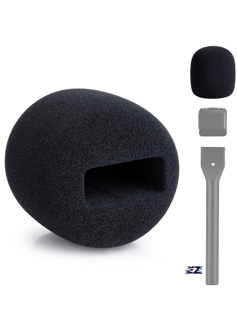 ELTRAZONE Microphone Cover Foam – Compatible with Multiple Brands, Suitable for Handheld Interview Adapters, Blocks Plosives for Clear Sound Quality, Durable Foam for Professional Use - Image 1