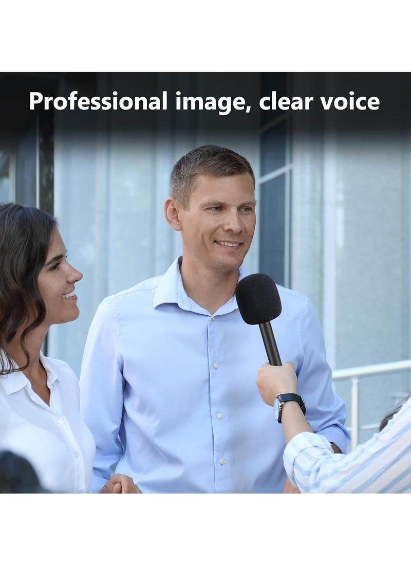 ELTRAZONE Microphone Cover Foam – Compatible with Multiple Brands, Suitable for Handheld Interview Adapters, Blocks Plosives for Clear Sound Quality, Durable Foam for Professional Use - Image 3
