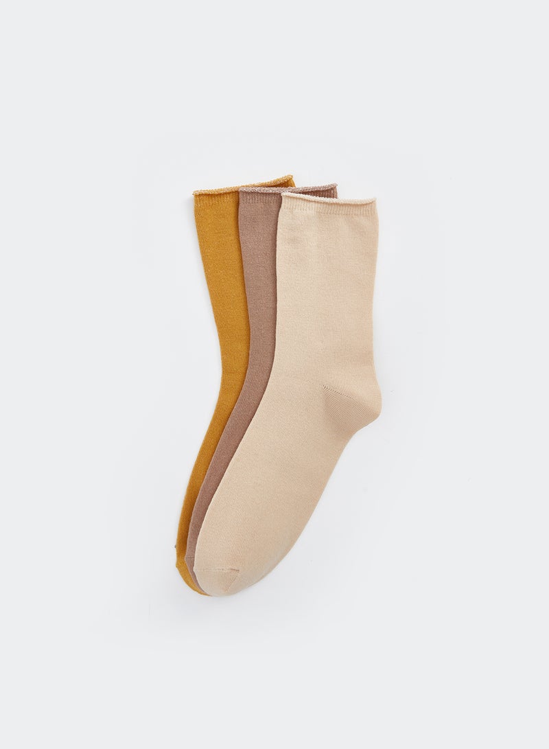 LC WAIKIKI Women's Plain Ankle Socks 3-packs - Image 2