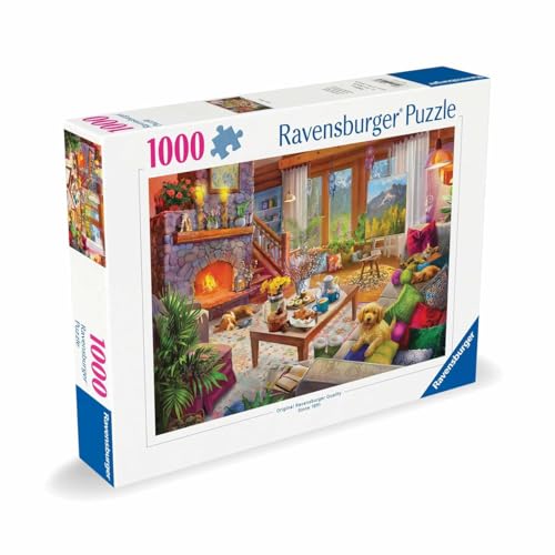 Ravensburger Cozy Cabin 1000 Piece Jigsaw Puzzle for Adults - 12000293 - Handcrafted Tooling, Made in Germany, Every Piece Fits Together Perfectly - Image 1