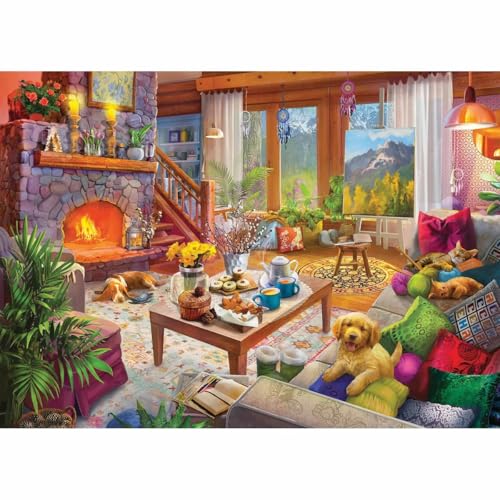 Ravensburger Cozy Cabin 1000 Piece Jigsaw Puzzle for Adults - 12000293 - Handcrafted Tooling, Made in Germany, Every Piece Fits Together Perfectly - Image 3