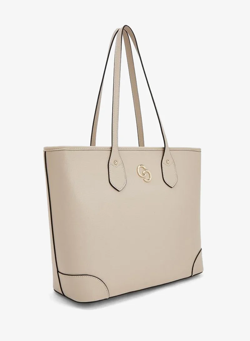 Celeste IVORY Solid Tote Bag With Crossbody Bag And Pouch for Women | Best Price UAE