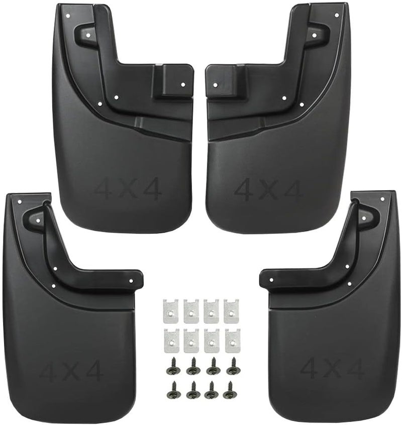 PIT66 Heavy Duty Mud Flaps Kit for 2005-2015 Toyota Tacoma with OEM Fender Flares - 4 Pieces - Image 1