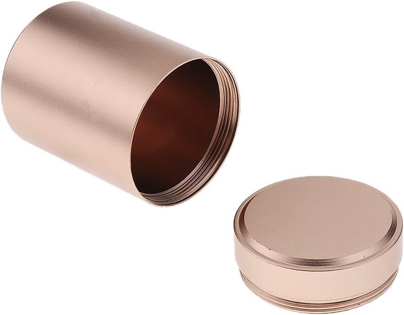 klarako Aluminum Capsule Waterproof Containers Containers Bottles with - Rose Gold - Image 1