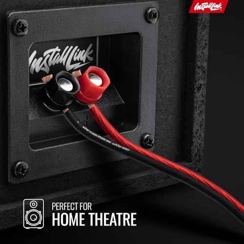 Install Link 14 Gauge Speaker Wire (Speaker Cable) for Car, Home or RV Audio Cable, 100ft, CCA - Image 3