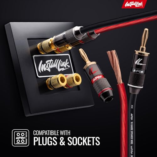 Install Link 14 Gauge Speaker Wire (Speaker Cable) for Car, Home or RV Audio Cable, 100ft, CCA - Image 4