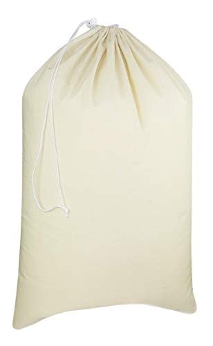 Cotton Craft COTTON CRAFT Extra Large Laundry Bags - Heavy Duty Cotton Canvas Drawstring Closure Washable Laundry Bag - Back to School Travel College Dorm Basket Hamper Liner Toys Clothes Organizer Sack -XL 28x36  - Image 2