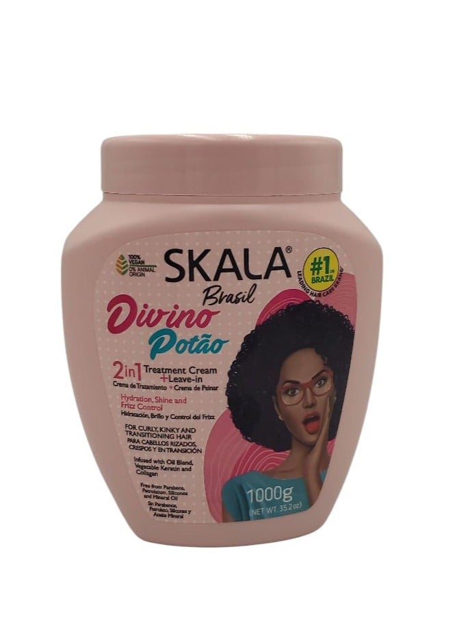 سكالا كريم معالج للشعر بخلاصة الكولاجين والكراتين النباتي 1000 جرام