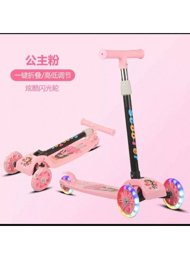 سكوتر أطفال قابل للطي – 3 عجلات بإضاءة LED - Image 3