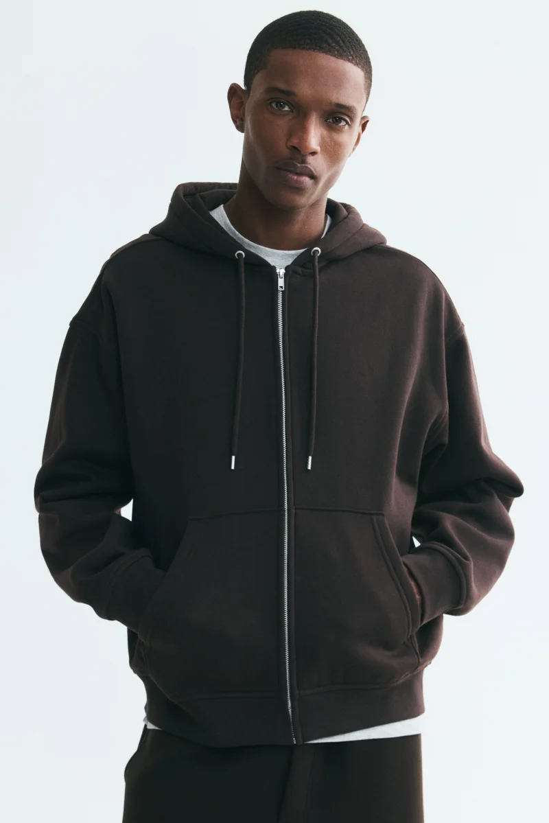 Loose Fit Zip-through hoodie