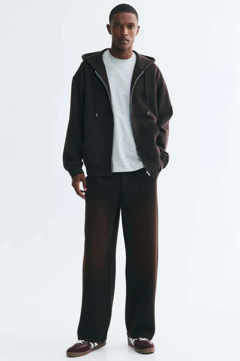 H&M  Loose Fit Zip-through hoodie for Men | Best Price UAE