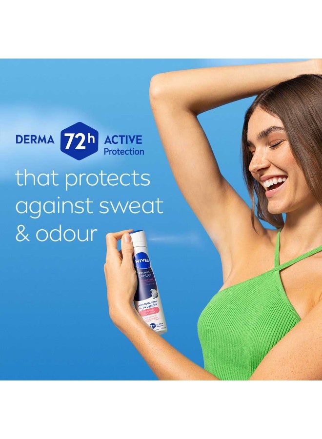 Nivea بخاخ مضاد للتعرق بتون طبيعي من ديرما كنترول مع حمض الهيالورونيك النقي وفيتامين C - Image 4
