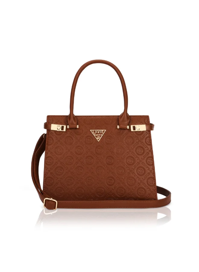 Lavie Signature Women's Michigan Satchel Handbag (D.Tan)